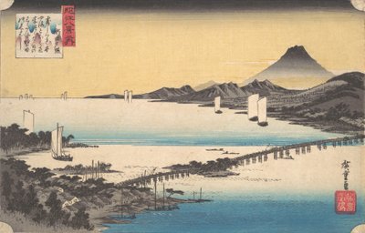 瀬田の夕日。 作： Ando Hiroshige