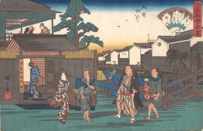 てぇ 梅側 あｔ 呂国 柳橋、 か。 １８３５ー４２。、 か。 １８３５ー４２。 作： Ando Hiroshige