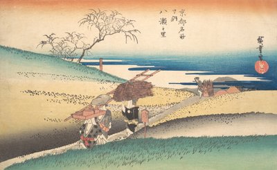八瀬村 1832年頃。 1832年。 作： Ando Hiroshige