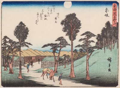赤坂 作： Ando or Utagawa Hiroshige