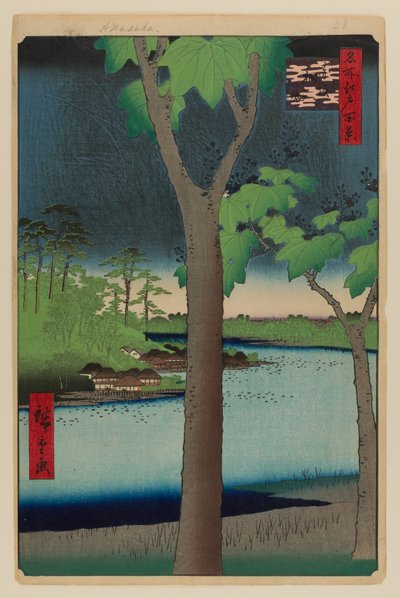 赤坂桐畑 作： Ando or Utagawa Hiroshige