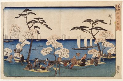 上野の桜 作： Ando or Utagawa Hiroshige