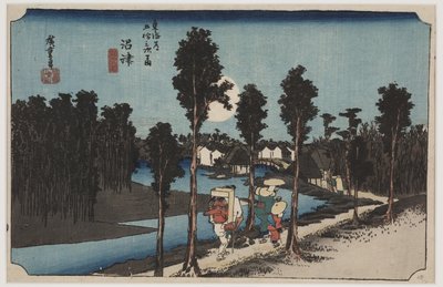 夕暮れ 作： Ando or Utagawa Hiroshige