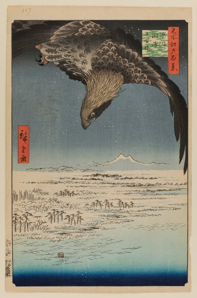 深川須崎と十万坪 作： Ando or Utagawa Hiroshige