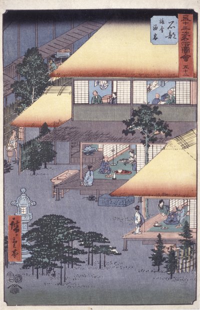 石破 作： Ando or Utagawa Hiroshige
