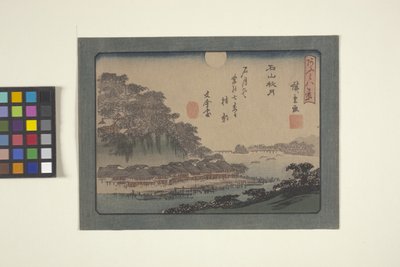 堅田 作： Ando or Utagawa Hiroshige