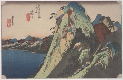 湖のシーン 作： Ando or Utagawa Hiroshige