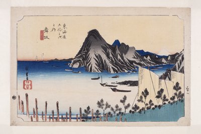 舞阪。今切の景色（舞阪・今切新景）（カラー木版画 作： Ando or Utagawa Hiroshige