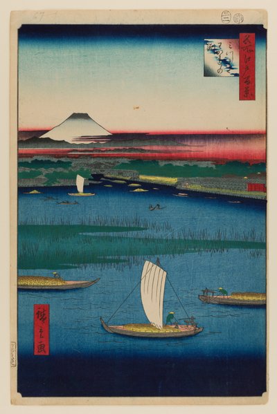 ミツマタ・ワカレノフチ 作： Ando or Utagawa Hiroshige