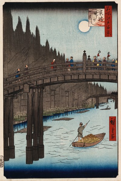「月見松上野」「江戸名所百景」より 作： Ando or Utagawa Hiroshige