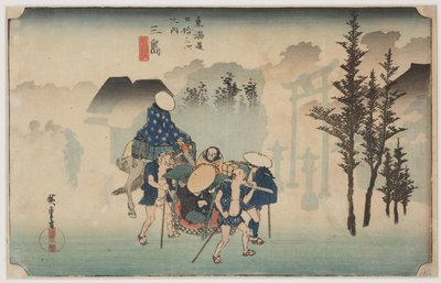 モーニングミスト 作： Ando or Utagawa Hiroshige