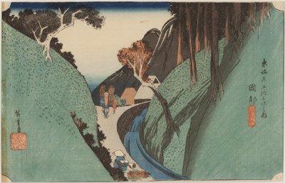 宇津山 作： Ando or Utagawa Hiroshige