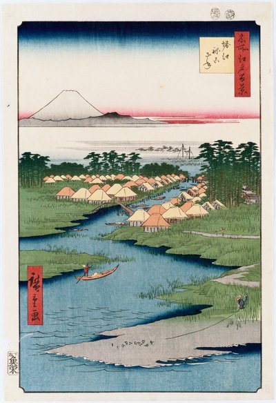 「堀切ねこざね」、シリーズ「江戸名所百景」より 作： Ando or Utagawa Hiroshige