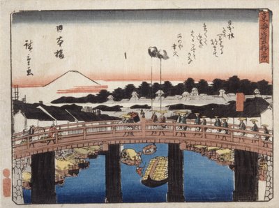 日本橋（色木版画） 作： Ando or Utagawa Hiroshige