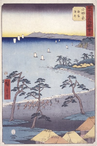 小田原 作： Ando or Utagawa Hiroshige
