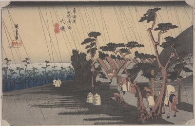 大磯 作： Ando or Utagawa Hiroshige