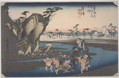 Okitsu River 作： Ando or Utagawa Hiroshige