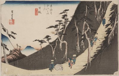 紗代の中山 作： Ando or Utagawa Hiroshige