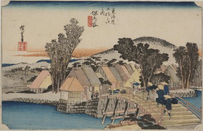 Shinmachi Bridge 作： Ando or Utagawa Hiroshige