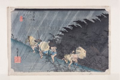 Sh?no:Sh?no, hakuu」(カラー木版画) 作： Ando or Utagawa Hiroshige