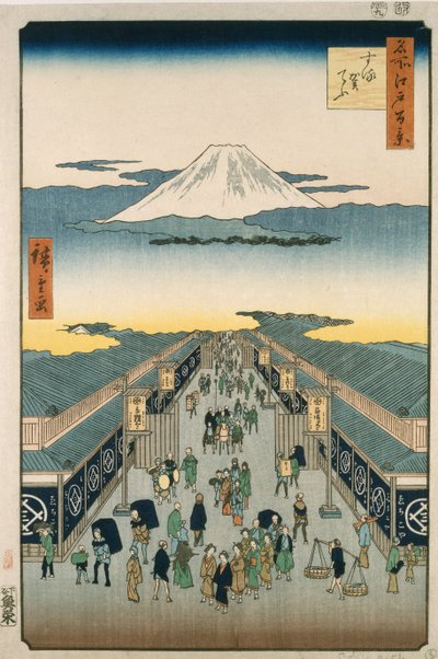 駿河通り 作： Ando or Utagawa Hiroshige