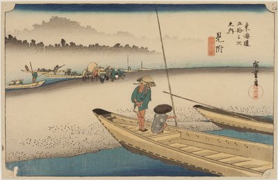 天竜川 作： Ando or Utagawa Hiroshige