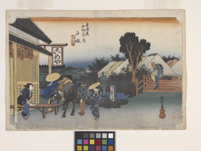 戸塚、 元町ー別度 （コォうｒ をおＤＢぉｃｋ ｐ林ｔ） 作： Ando or Utagawa Hiroshige