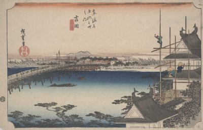 豊川橋 作： Ando or Utagawa Hiroshige