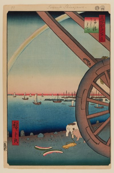 高輪・牛町 作： Ando or Utagawa Hiroshige