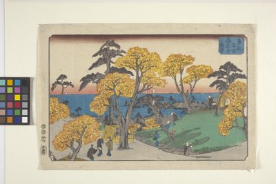 江戸情景（色木版画） 作： Ando or Utagawa Hiroshige