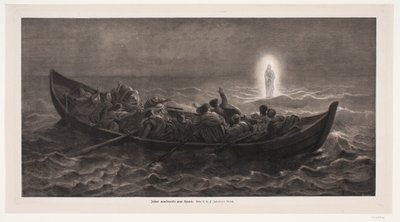 海の上を歩くイエス 作： André Bork
