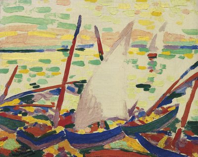 コリウールのビーチのボート 作： Andre Derain