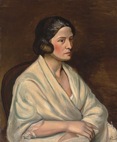 ショールをまとった女性の胸像 作： Andre Derain
