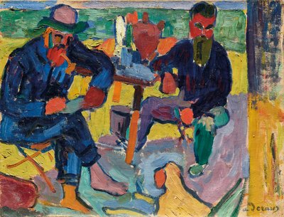 窓際の女性 作： Andre Derain