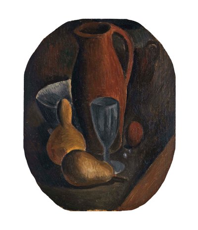 ガラスのある静物 作： Andre Derain