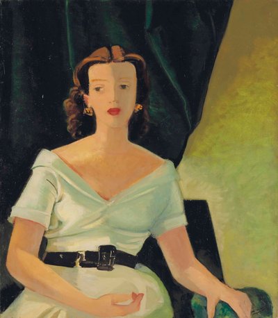 ジュヌヴィエーヴ・タイヤードの肖像画と推定されるもの 作： Andre Derain