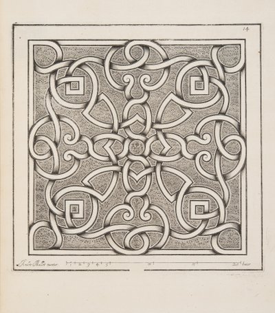 パルテールのデザイン、Theater des Plans et Jardinages、pub。1652 作： André Mollet
