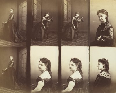 アメリとエリーゼ・ジッテリ、1866年。 作： Andre Adolphe Eugene Disderi