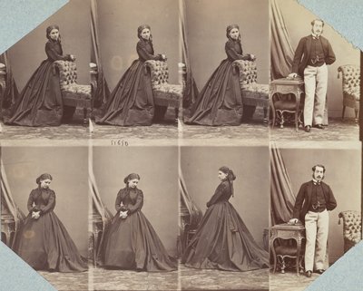 コスチュームV、1863-67。 作： Andre Adolphe Eugene Disderi