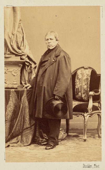 ジャン・オーギュスト・ドミニク・アングル、1860年頃。 作： Andre Adolphe Eugene Disderi