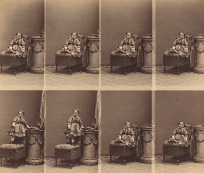 マドモアゼル・トラシエ、c。 1860年。 作： Andre Adolphe Eugene Disderi
