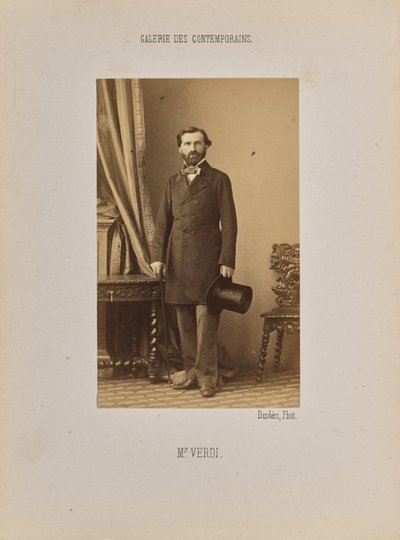 ヴェルディ 作： Andre Adolphe Eugene Disderi
