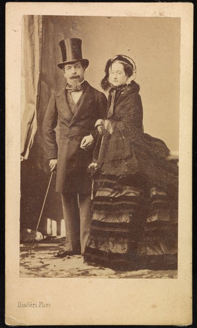 ナポレオンIIIとユージニー 作： Andre Adolphe Eugene Disderi