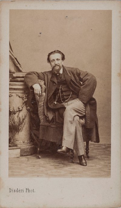 Arthur Kalkbrenner 1828-1869 の肖像、1869 年。 作： Andre Adolphe Eugene Disderi
