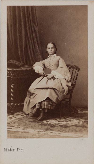 ロイヒテンベルクのユージニア・マクシミリアン王女の肖像 1845-1925 年、1865 年頃。 作： Andre Adolphe Eugene Disderi