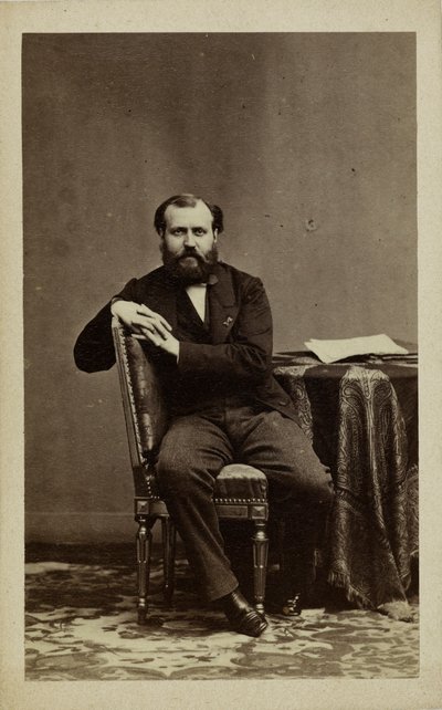 作曲家シャルル グノー 1818-1893 の肖像画。 作： Andre Adolphe Eugene Disderi
