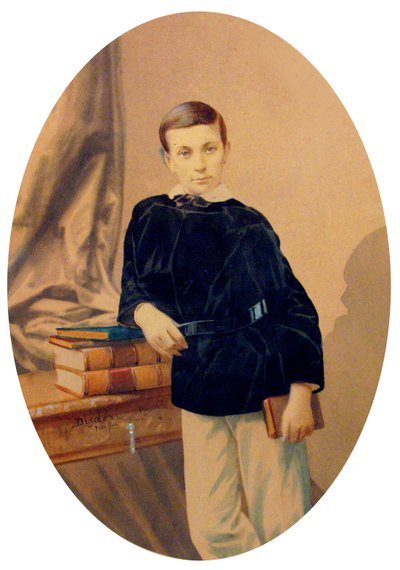 モナコ公国アルベール1世 1860年頃（絵画写真 作： Andre Adolphe Eugene Disderi