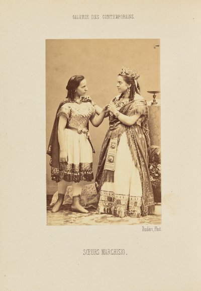 マルキージオ姉妹 作： Andre Adolphe Eugene Disderi