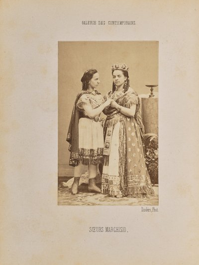 マルキージオ姉妹 作： Andre Adolphe Eugene Disderi