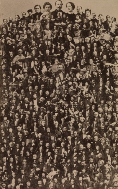 ナポレオン 3 世の宮廷。 1866年、1940年代に印刷。 作： Andre Adolphe Eugene Disderi